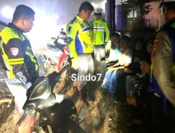 Sat Lantas Polres Humbahas Bubarkan Kerumunan Remaja Diduga Balap Liar