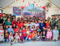 Koops TNI Papua Berbagi Kasih di Panti Asuhan Santa Susana Mimika.