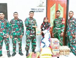 Dansatgas TMMD Ke-127 Kodim 1514/Morotai Berikan Santunan Sembako kepada Warga Desa Mandiri