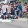 Pengendara Sepeda Motor Terlindas Mobil Truk Meninggal Ditempat.