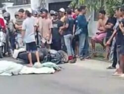 Pengendara Sepeda Motor Terlindas Mobil Truk Meninggal Ditempat.