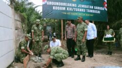 Kodam XIX/Tuanku Tambusai Laksanakan Grounbreaking Jembatan Garuda, Wujudkan Konektivitas dan Dukung Kesejahteraan Masyarakat