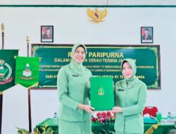 Rapat Paripurna Dalam Rangka Serah Terima Jabatan Ketua Persit KCK Cabang XXXV Kodim 1710/Mimika