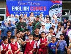 Danpuslatpur Resmikan Grand Opening English Corner di Puslatpur