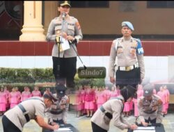 Kapolres Pematangsiantar Pimpin Upacara Sertijab Kapolseķ Siantar Marihat dan Sianțar Selatan 