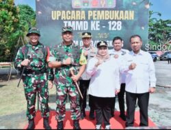 Danrem 031/WB Brigjen TNI Dr. Agustatius Sitepu, S.Sos., M.Si., M.Han Tekankan Gotong Royong dalam Pembukaan TMMD ke-128 Kodim Bengkalis