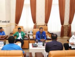 Wali Kota Wesly, Terima Kunjungan Pengurus KNPI Kota Pematangsiantar.