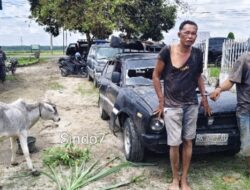 Masyarakat Hubungi 110, Polsek Dolok Batu Nanggar dan Unit Jatanras Polres Simalungun Sigap Bekuk Dua Pencuri Anak Lembu yang Kabur Pakai Mobil Sedan