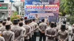 Bentuk Kesiapsiagaan Personel Hadapi Gangguan Kamtibmas,Polres Pematangsianțar Gelar Simulasi Sispam Kota.