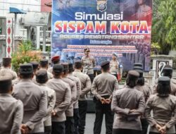 Bentuk Kesiapsiagaan Personel Hadapi Gangguan Kamtibmas,Polres Pematangsianțar Gelar Simulasi Sispam Kota.