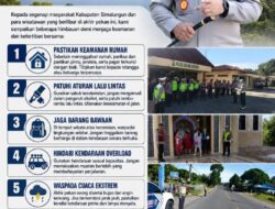 Kapolres Simalungun AKBP Marganda Aritonang Keluarkan 7 Himbauan Kamtibmas untuk Masyarakat dan Wisatawan.