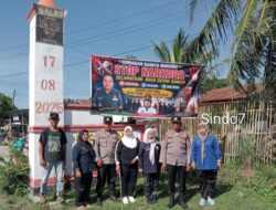 Kapolsek Bosar Maligas Gelar Gotong Royong dan Sosialisasi Anti-Narkoba, Warga Nagori Boluk Nyatakan Komitmen Perangi Narkoba