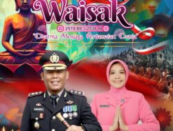 Kapolres Simalungun AKBP Marganda Aritonang Beserta Bhayangkari Sampaikan Selamat Hari Raya Waisak 2570 BE, Ajak Masyarakat Jaga Persatuan Bangsa
