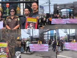 Disambut Perwakilan Kejatisu, Puluhan Massa Minta Periksa Hotbinson Damanik dan Mhd Ali Damanik Atas Dugaan Korupsi di PUTR Simalungun
