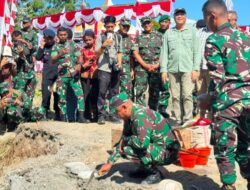 Pangdam XVII/Cenderawasih Pimpin Peletakan Batu Pertama Jembatan Garuda Merah Putih di Mimika
