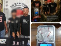 Polsek Gunung Malela Gerak Cepat Bekuk Pelaku Pengedar Sabu di Pinggir Sungai Bukit Maraja