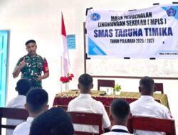 Babinsa Koramil Timika Beri Pembekalan kepada Siswa-Siswi Baru SMA Taruna Timika
