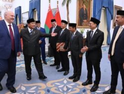Presiden Prabowo Sambut Kunjungan Kenegaraan Presiden Belarus Aleksandr Lukashenko di Istana Merdeka