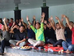 Kodam XIX Tuanku Tambusai Nobar Laga Argentina vs Swiss, Semangat Kebersamaan Warnai Pendopo Makodam