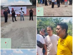 Ratusan Massa Gelar Aksi di Depan Gudang Diduga Tempat Penampungan CPO Ilegal Wilkum Polsek Mandau
