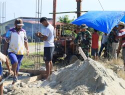 Program TNI Jawab Krisis Air Bersih, TMMD Ke-129 Kodim 1505/Tidore Bangun Sumur Bor