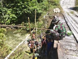 Satgas TMMD Ke-129 Kodim 1807/Sorong Selatan Kebut Pembangunan Jembatan Beton, Wujudkan Akses yang Lebih Baik untuk Warga Kampung Sesor