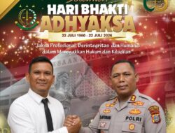 Rawat Soliditas dan Sinergitas Penegakan Hukum Demi Rasa Aman dan Keadilan, Kapolres Simalungun Sampaikan Selamat Hari Bhakti Adhyaksa Ke-66