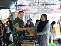 HUT Ke-1 Kodam XIX Tuanku Tambusai, Pangdam Berbagi Kebahagiaan Bersama Anak Panti Asuhan