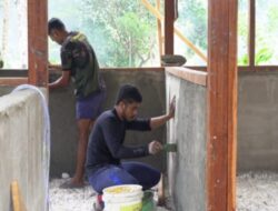 Pembangunan Rumah Ke-1 Type 36 Semi Permanen Capai 68 Persen, Satgas TMMD Ke-129 Kodim 1807/Sorong Selatan Terus Wujudkan Hunian Layak bagi Masyarakat
