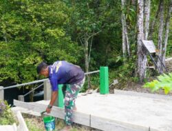 TMMD Ke-129 Kodim 1807/Sorong Selatan Optimalkan Akses Wisata Air Terjun Kampung Sesor Melalui Pembangunan Jalan dan Tangga