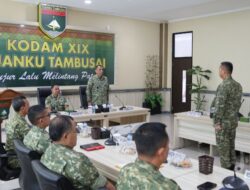 Kodam XIX Tuanku Tambusai Terima Tim Audit Itjen TNI, Efektivitas dan Akuntabilitas Jadi Fokus Utama