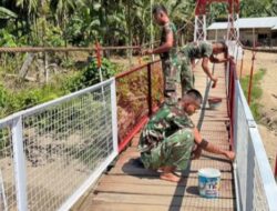 Jembatan Gantung 55 Meter Rampung, Akses Warga Desa Hilihaocugala Kini Lebih Aman
