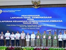 Wapang TNI Hadiri Penyampaian LHP BPK atas Laporan Keuangan Kementerian/Lembaga Tahun Anggaran 2025