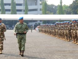 Panglima TNI Sambut Kepulangan Satgas Kizi TNI Kontingen Garuda XX-V MONUSCO