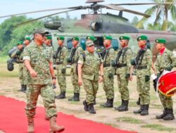 Wapang TNI Tinjau Kesiapan Yonif TP di Sumatera Utara