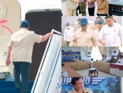 Presiden Prabowo Tinjau Langsung Lokasi Kebakaran di Kalimantan Barat.