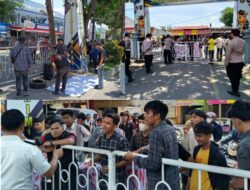 Polsek Medan Helvetia Amankan Aksi Unjuk Rasa AMPK Sumut di Rutan Kelas I Medan