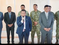 Wapang TNI Dampingi Menhan RI dalam Rapat Kerja Bersama Komisi I DPR RI