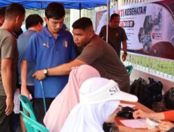 HUT ke-81 TNI, Kodam XIX/Tuanku Tambusai Hadirkan Bakti Kesehatan di Jantung Kota Pekanbaru