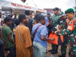 Semarak HUT ke-81 TNI, Bakti Sosial di Nawaripi Disambut Antusias Warga