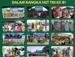 Semarak HUT ke-81 TNI, Korem 031/WB Gelar Bazar Murah Serentak di 8 Kodim Jajaran