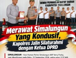 Merawat Simalungun Yang Kondusif, Kapolres Jalin Silaturahmi dengan Ketua DPRD