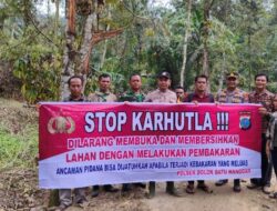 Polsek Dolok Batu Nanggar Gencarkan Sosialisasi Karhutla, Ajak Warga Sordang Jaga Lingkungan dari Api